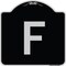 Signmission Sign with Letter F Heavy-Gauge Aluminum Architectural Sign, 18" x 18", BS-1818-22954 A-DES-BS-1818-22954 - alternate 1